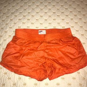 Orange Soffe Nylon Shorts